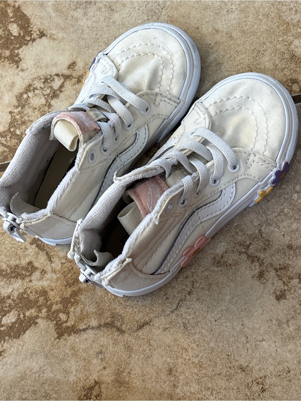 Vans Toddler Girls Flower High Top Sneakers - Picture 5 of 7